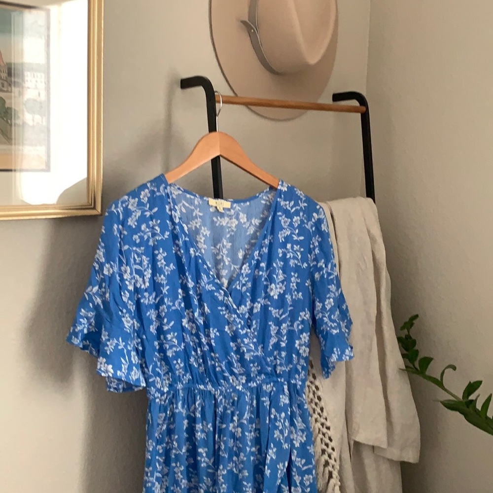 Spring Summer Floral Dress Small